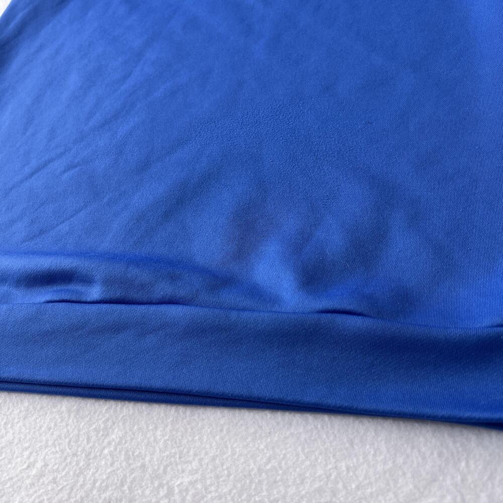 Adidas Golf Sweatshirt Mens Medium Blue Climalite 1/4 Zip Knit Fleece ANGC 1987 - Picture 11 of 12